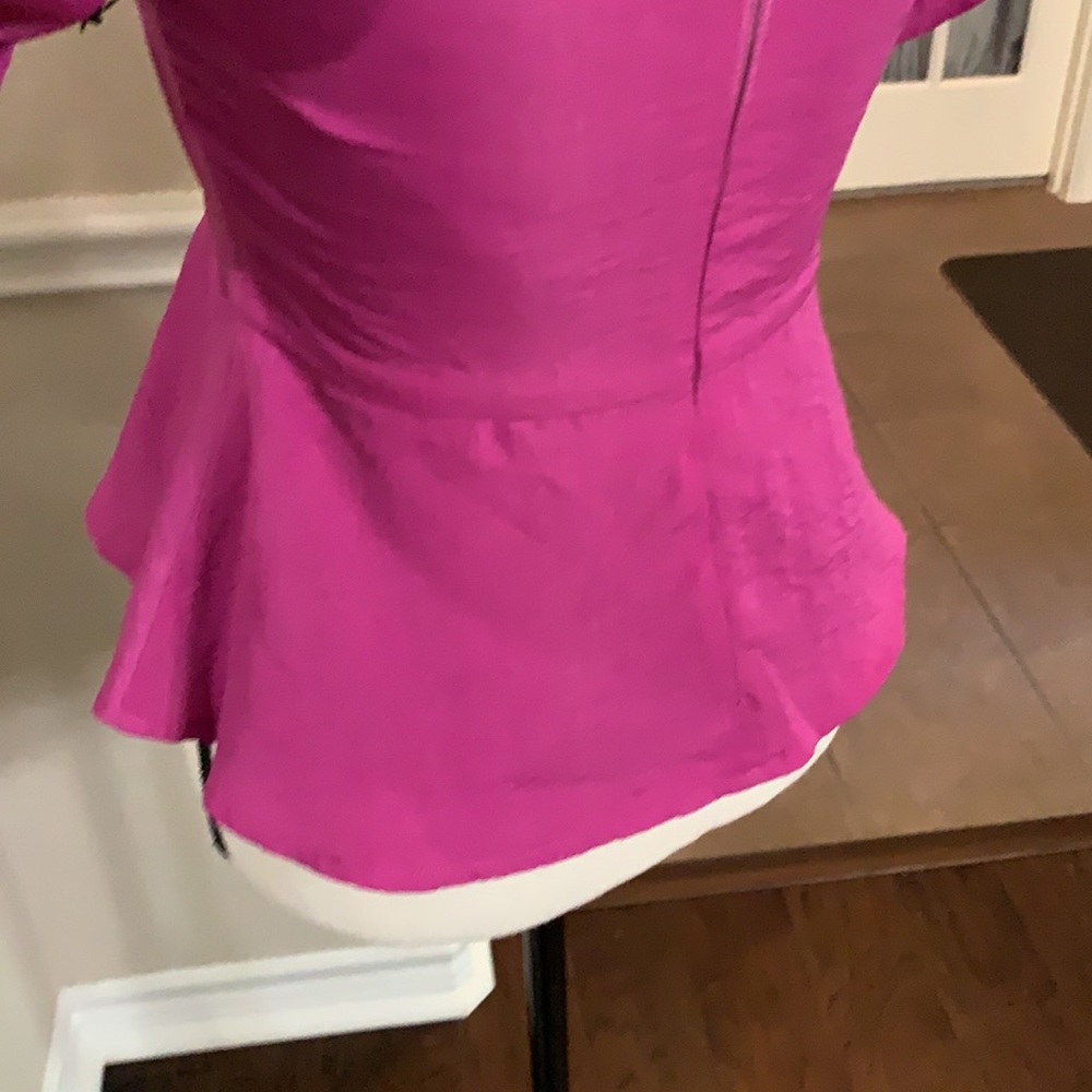 Dee Elly purple peplum top Size S - Picture 12 of 16